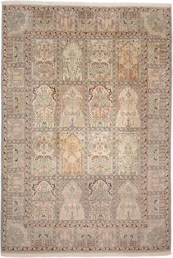 Kashmir Oriental Rug 170 × 240 cm, Silk, hand-knotted Kashmir Oriental Rug 170 × 240 cm, Silk, hand-knotted