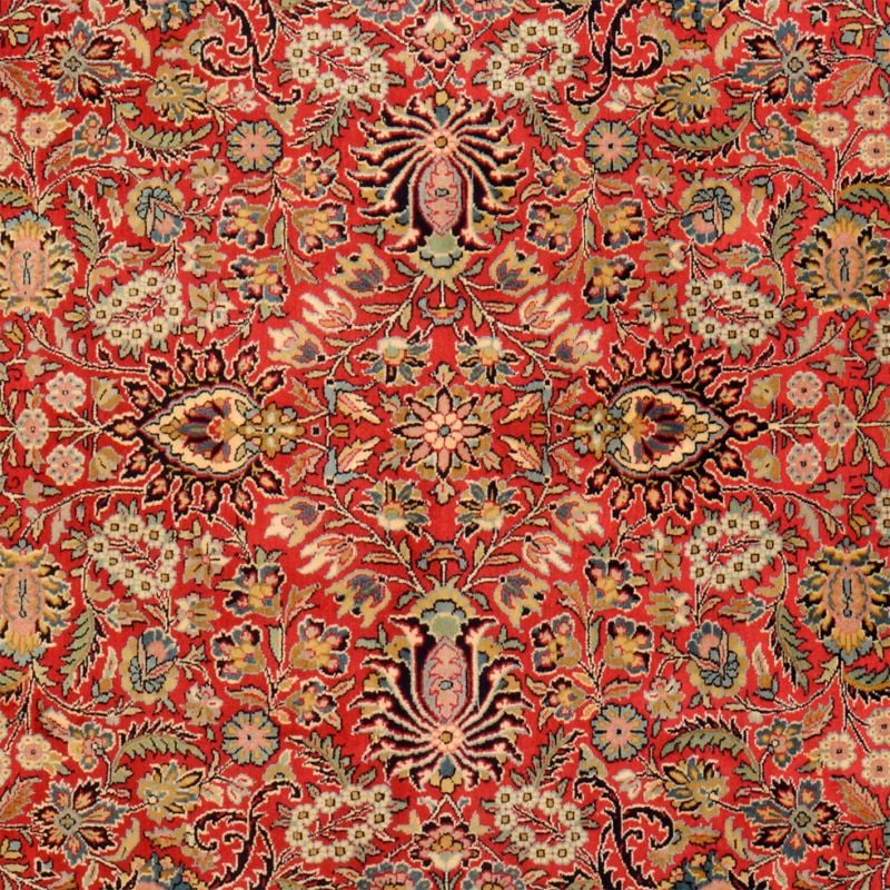 Kashmir Oriental Rug 170 × 249 cm, Silk, hand-knotted, pastel — view 4 Kashmir Oriental Rug 170 × 249 cm, Silk, hand-knotted, pastel — view 4