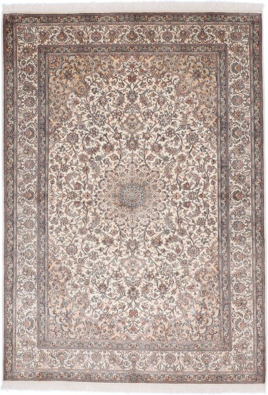 Kashmir Oriental Rug 171 × 243 cm, Silk, hand-knotted, pastel Kashmir Oriental Rug 171 × 243 cm, Silk, hand-knotted, pastel