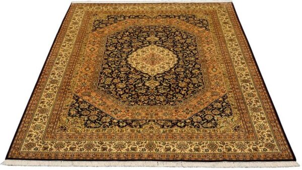 Kashmir Oriental Rug 171 × 252 cm, Silk, hand-knotted — view 2