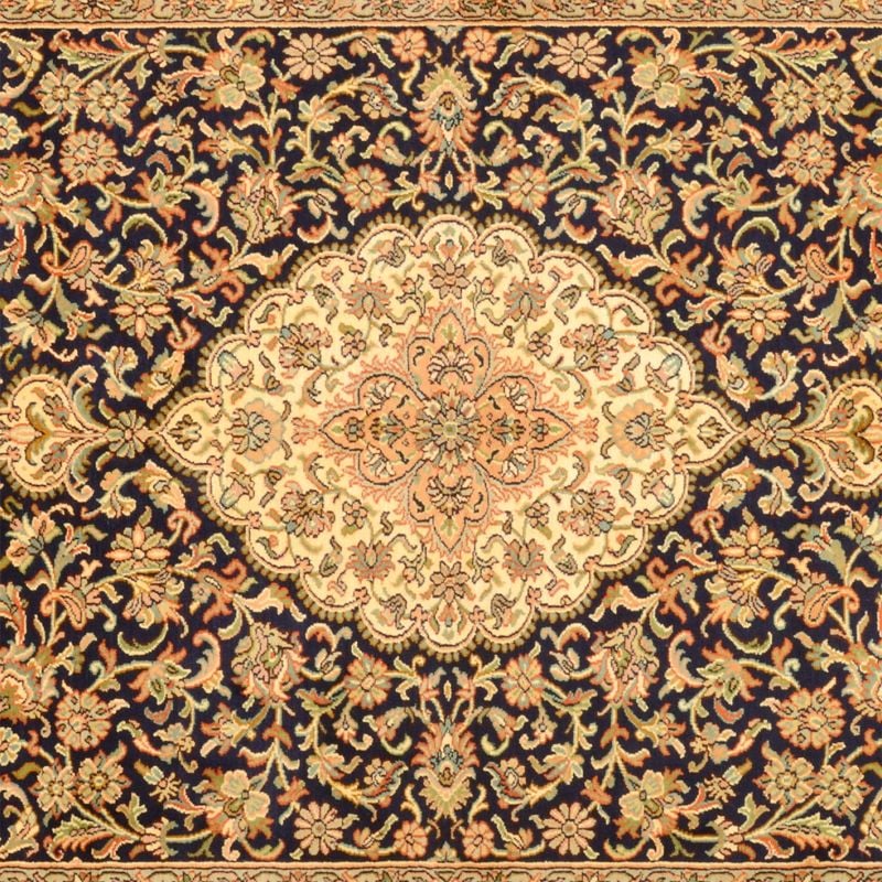 Kashmir Oriental Rug 171 × 252 cm, Silk, hand-knotted — view 4