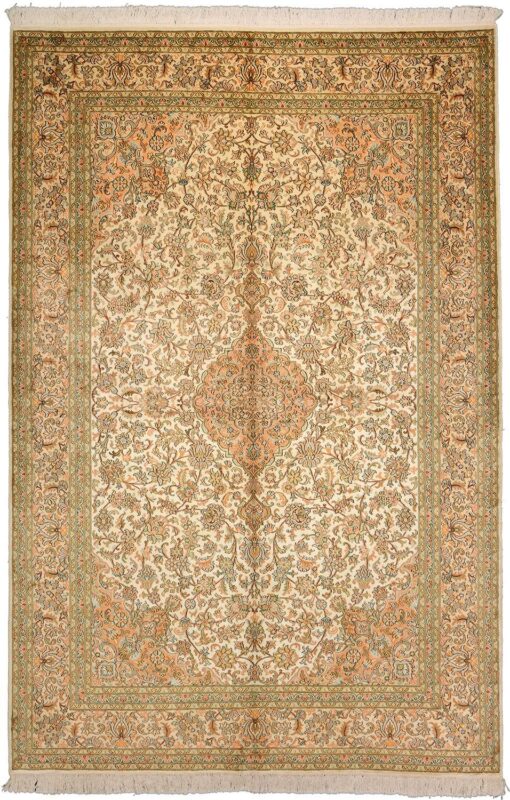 Kashmir Oriental Rug 172 × 256 cm, Silk, hand-knotted
