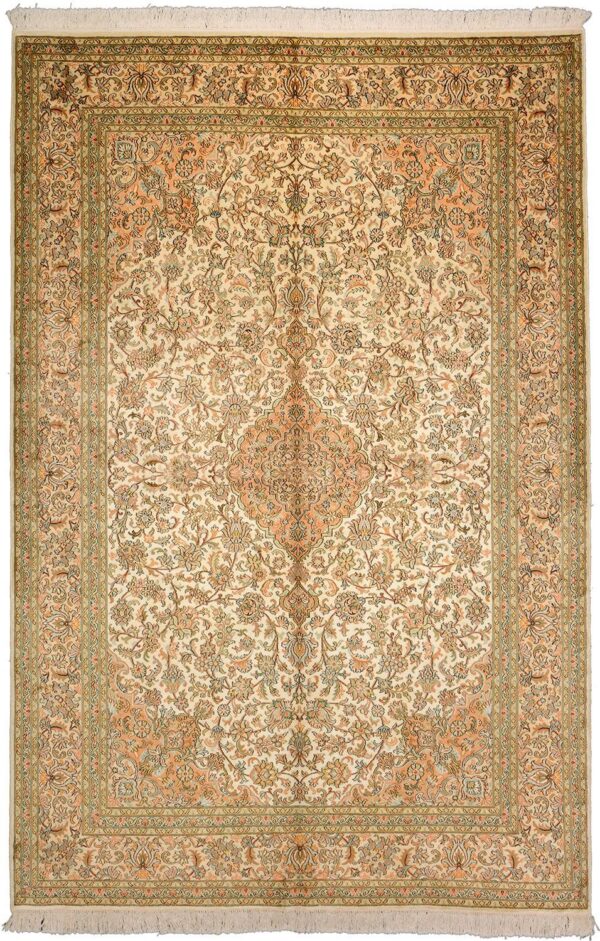 Kashmir Oriental Rug 172 × 256 cm, Silk, hand-knotted