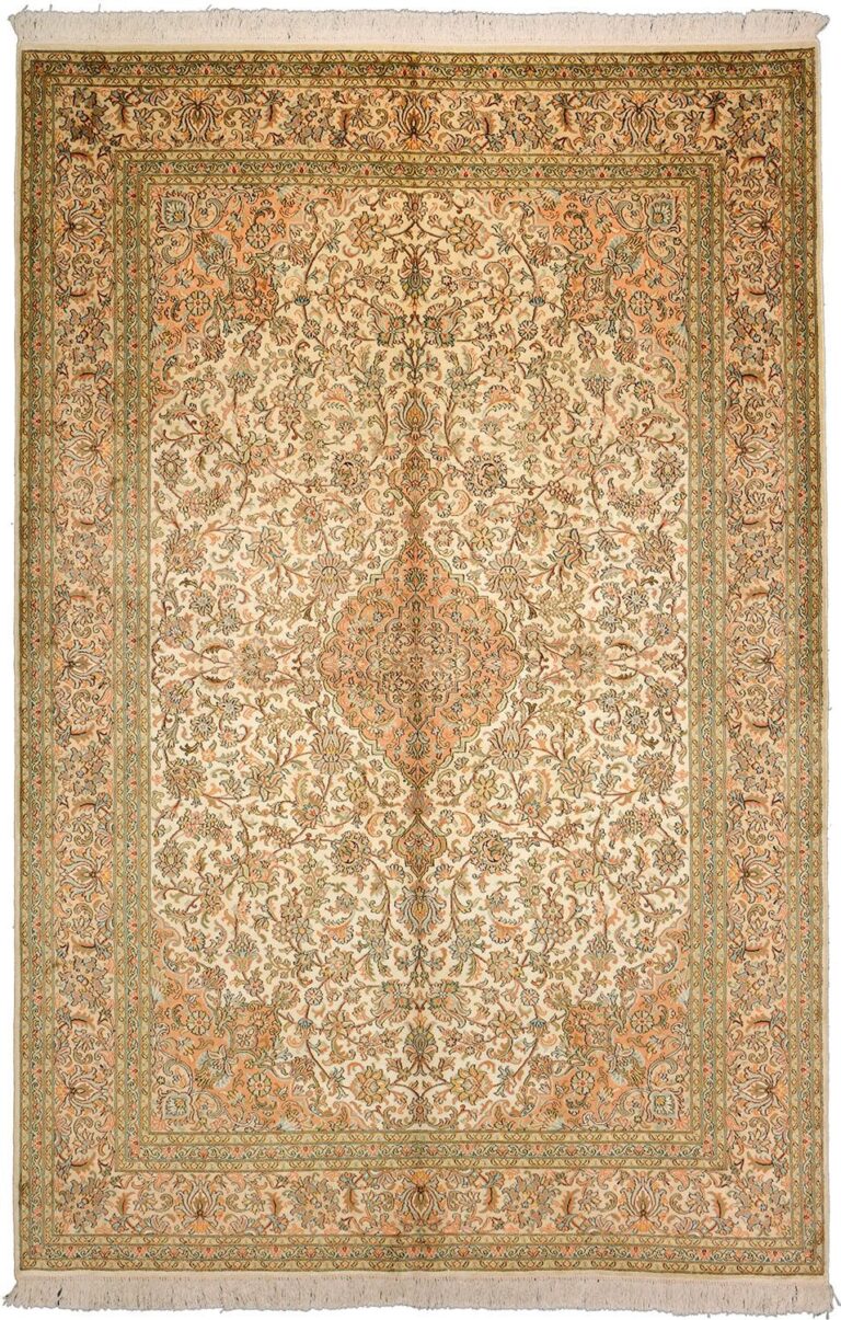 Kashmir Oriental Rug 172 × 256 cm, Silk, hand-knotted