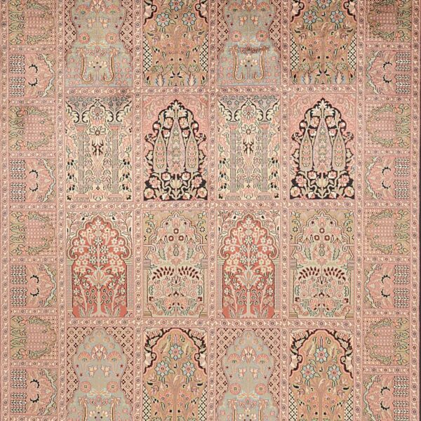 Kashmir Oriental Rug 173 × 246 cm, Silk, hand-knotted — view 6 Kashmir Oriental Rug 173 × 246 cm, Silk, hand-knotted — view 6
