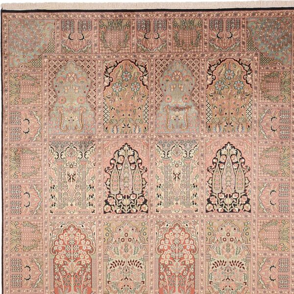 Kashmir Oriental Rug 173 × 246 cm, Silk, hand-knotted — view 7 Kashmir Oriental Rug 173 × 246 cm, Silk, hand-knotted — view 7