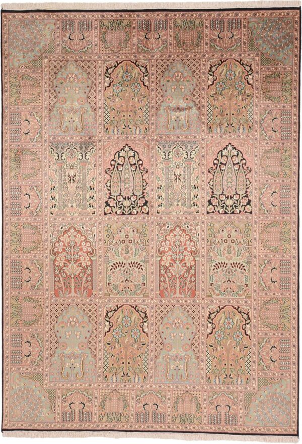 Kashmir Oriental Rug 173 × 246 cm, Silk, hand-knotted Kashmir Oriental Rug 173 × 246 cm, Silk, hand-knotted