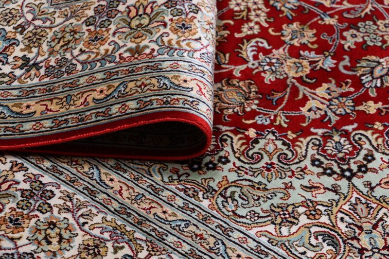 Kashmir Oriental Rug 173 × 249 cm, Silk, hand-knotted, pastel — view 10