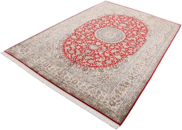 Kashmir Oriental Rug 173 × 249 cm, Silk, hand-knotted, pastel — view 3