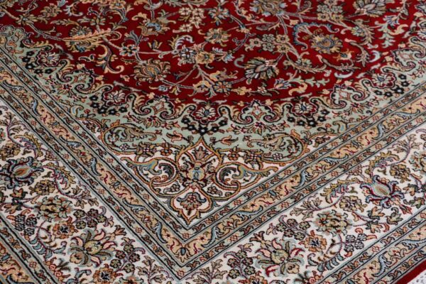 Kashmir Oriental Rug 173 × 249 cm, Silk, hand-knotted, pastel — view 5