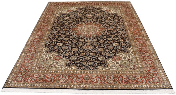 Kashmir Oriental Rug 175 × 245 cm, Silk, hand-knotted — view 7