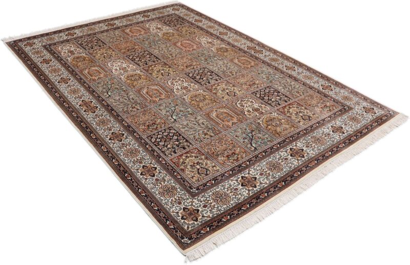 Kashmir Oriental Rug 175 × 246 cm, Silk, hand-knotted — view 4