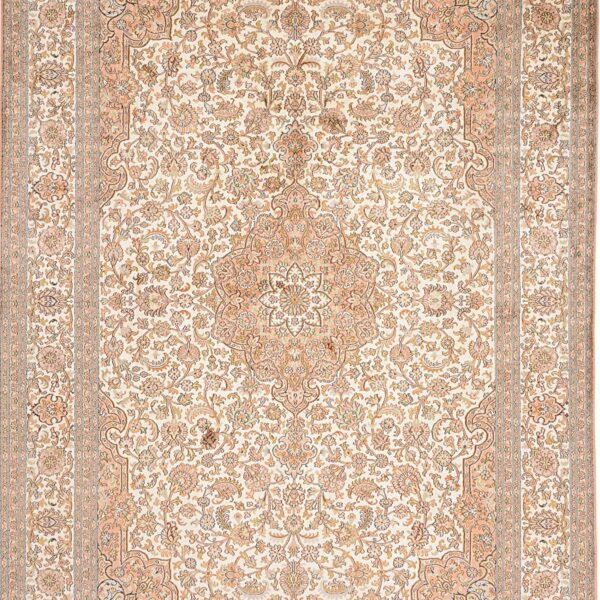 Kashmir Oriental Rug 175 × 251 cm, Silk, hand-knotted — view 6