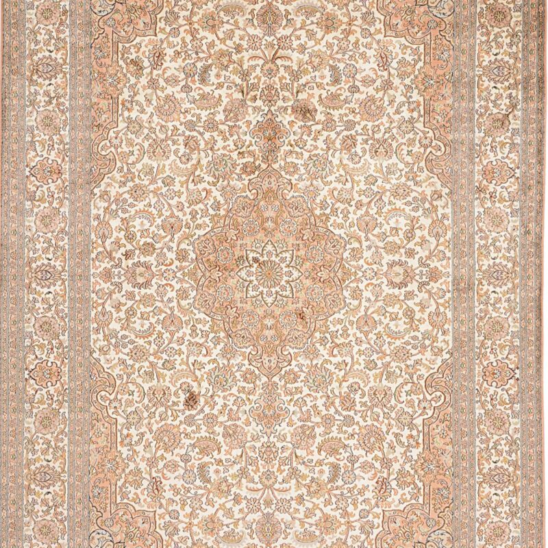 Kashmir Oriental Rug 175 × 251 cm, Silk, hand-knotted — view 6