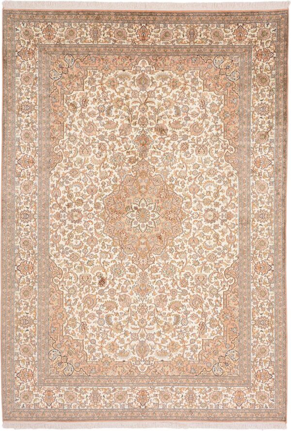 Kashmir Oriental Rug 175 × 251 cm, Silk, hand-knotted