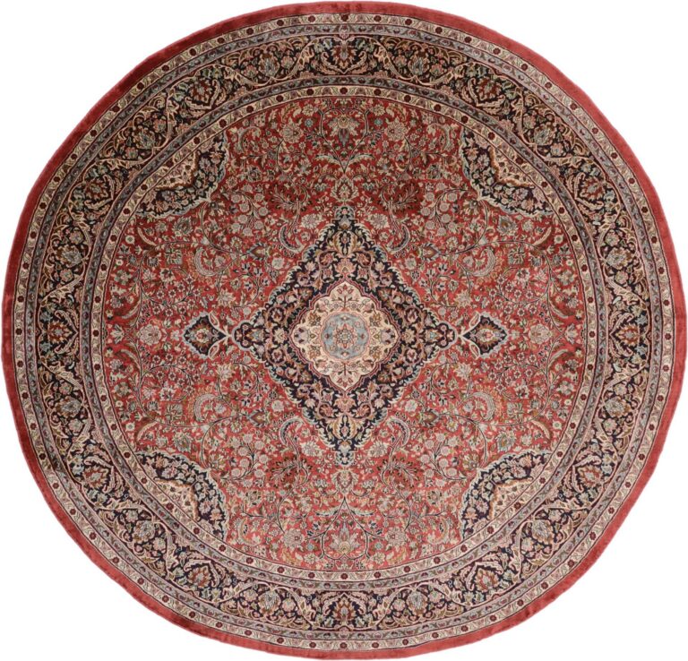 Kashmir Oriental Rug 180 × 180 cm, Silk, hand-knotted