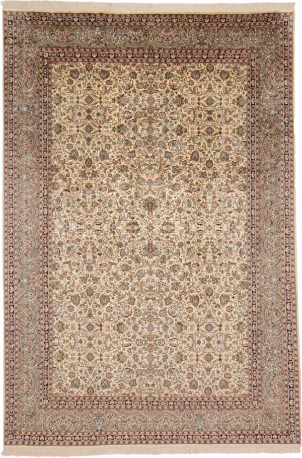 Kashmir Oriental Rug 180 × 266 cm, Silk, hand-knotted Kashmir Oriental Rug 180 × 266 cm, Silk, hand-knotted