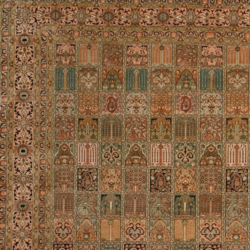 Kashmir Oriental Rug 180 × 270 cm, Silk, hand-knotted, fine — view 4