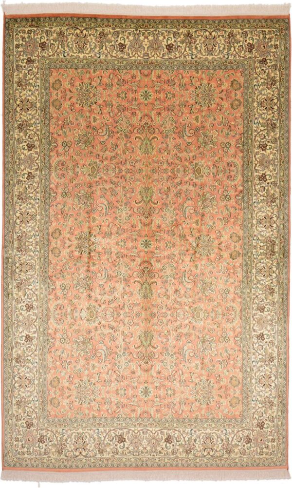 Kashmir Oriental Rug 182 × 289 cm, Silk, hand-knotted
