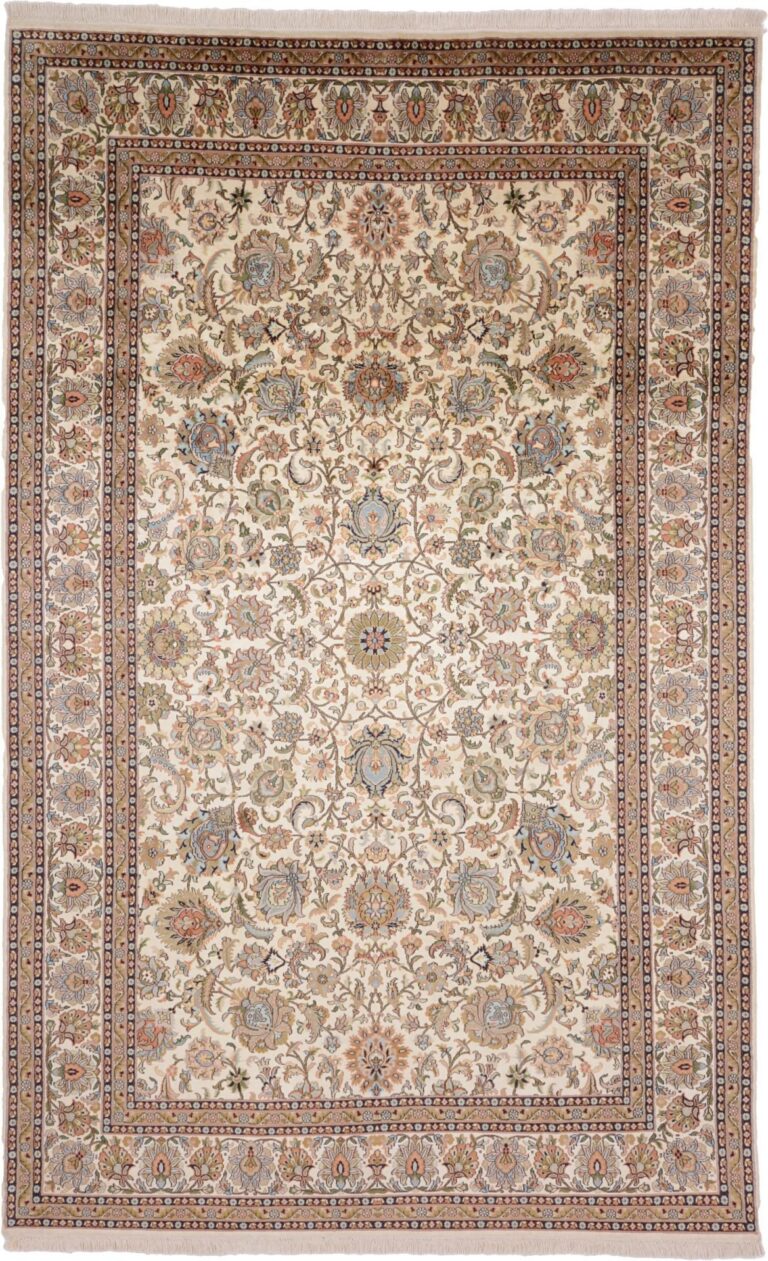 Kashmir Oriental Rug 182 × 290 cm, Silk, hand-knotted, fine