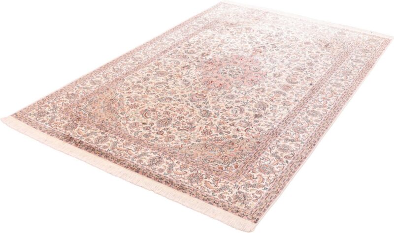 Kashmir Oriental Rug 183 × 277 cm, Silk, hand-knotted, patina — view 5