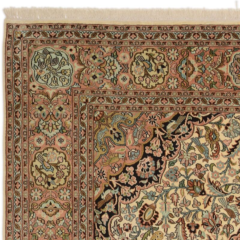 Kashmir Oriental Rug 184 × 269 cm, Silk, hand-knotted — view 6
