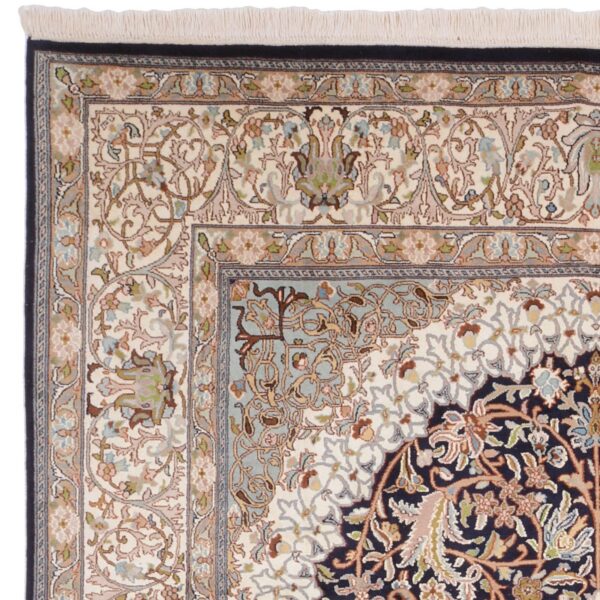 Kashmir Oriental Rug 184 × 280 cm, Silk, hand-knotted, pastel — view 6