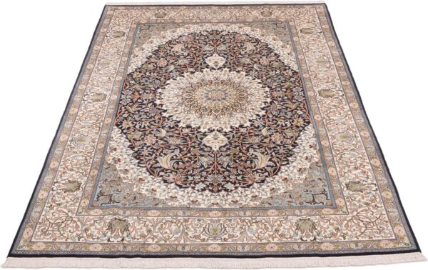 Kashmir Oriental Rug 184 × 280 cm, Silk, hand-knotted, pastel — view 2
