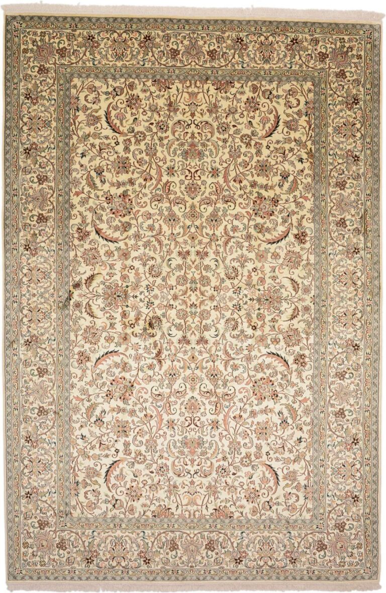Kashmir Oriental Rug 185 × 277 cm, Silk, hand-knotted
