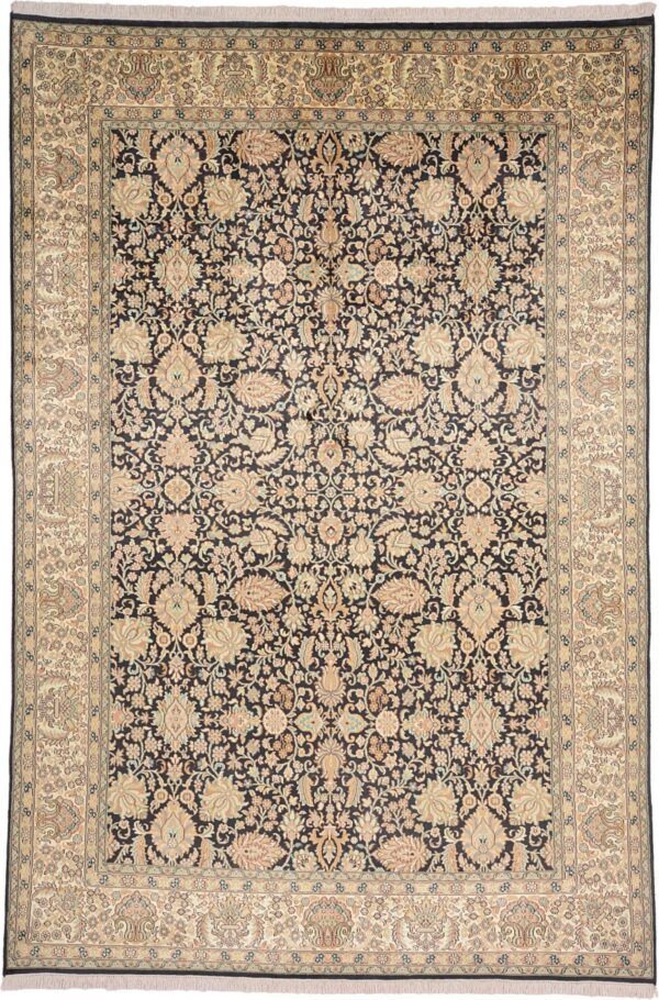 Kashmir Oriental Rug 185 × 278 cm, Silk, hand-knotted