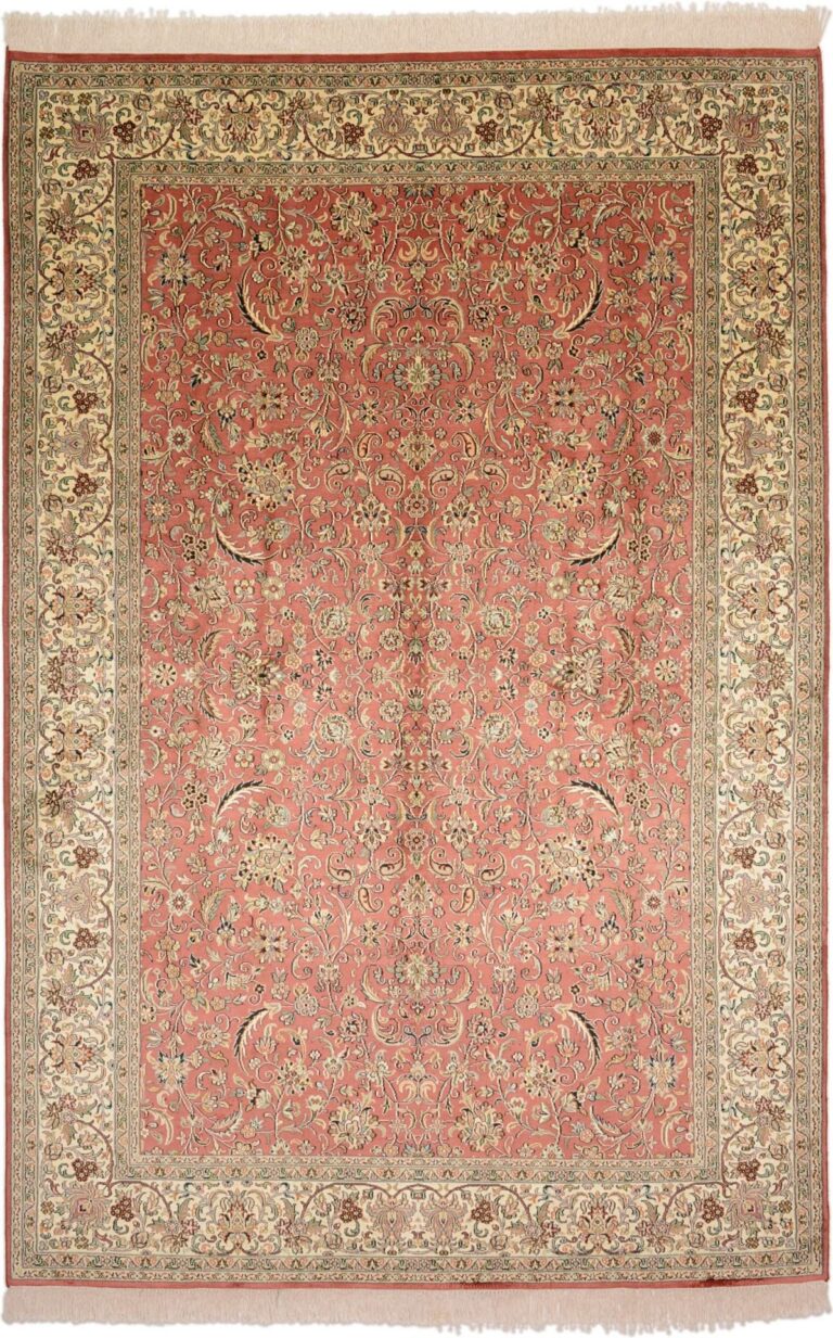 Kashmir Oriental Rug 185 × 279 cm, Silk, hand-knotted