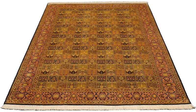 Kashmir Oriental Rug 185 × 279 cm, Silk, hand-knotted, fine — view 2