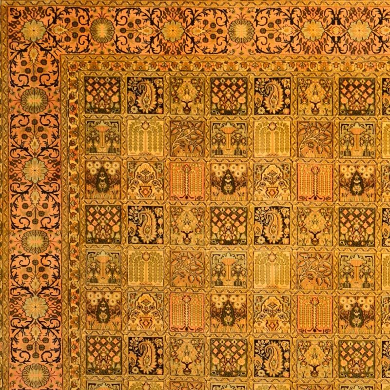 Kashmir Oriental Rug 185 × 279 cm, Silk, hand-knotted, fine — view 4