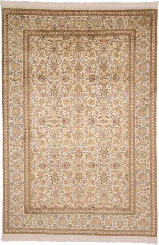 Kashmir Oriental Rug 186 × 273 cm, Silk, hand-knotted