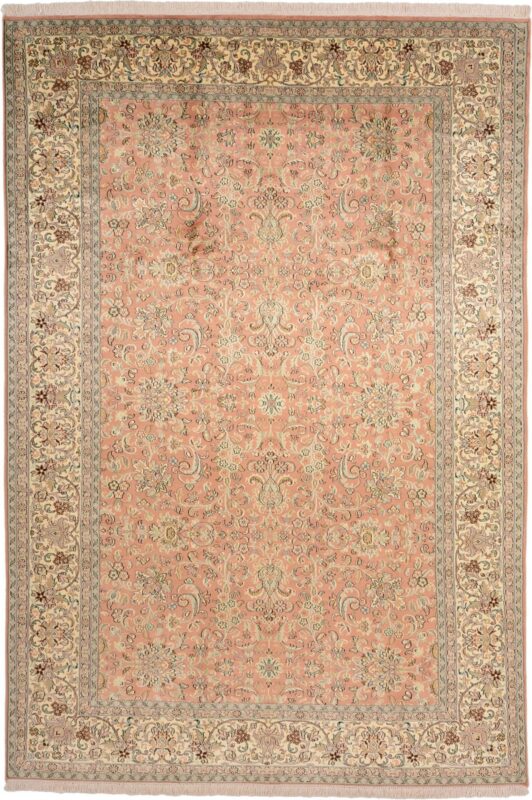 Kashmir Oriental Rug 186 × 274 cm, Silk, hand-knotted Kashmir Oriental Rug 186 × 274 cm, Silk, hand-knotted