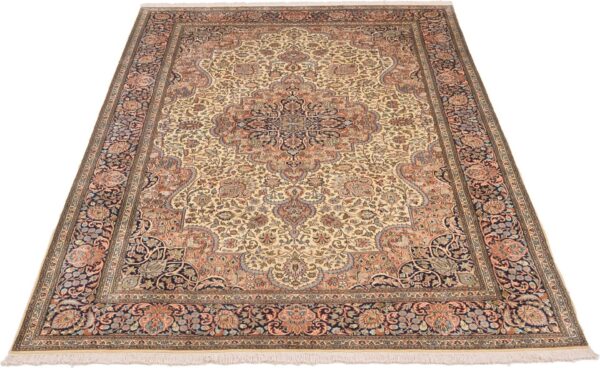 Kashmir Oriental Rug 186 × 277 cm, Silk, hand-knotted, fine — view 2