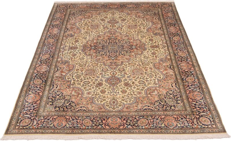 Kashmir Oriental Rug 186 × 277 cm, Silk, hand-knotted, fine — view 2