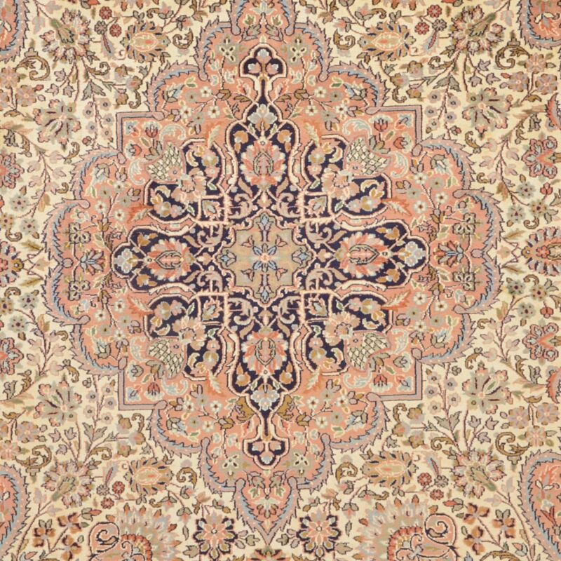 Kashmir Oriental Rug 186 × 277 cm, Silk, hand-knotted, fine — view 5