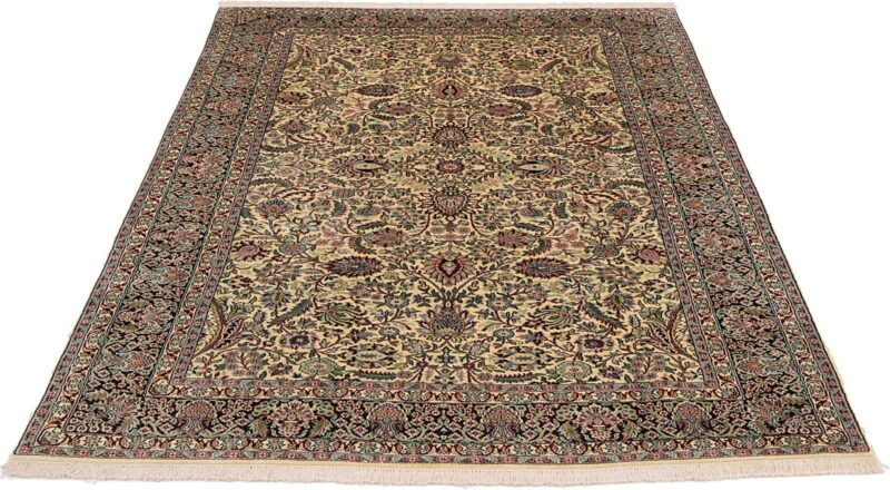 Kashmir Oriental Rug 186 × 280 cm, Silk, hand-knotted, Indian — view 2