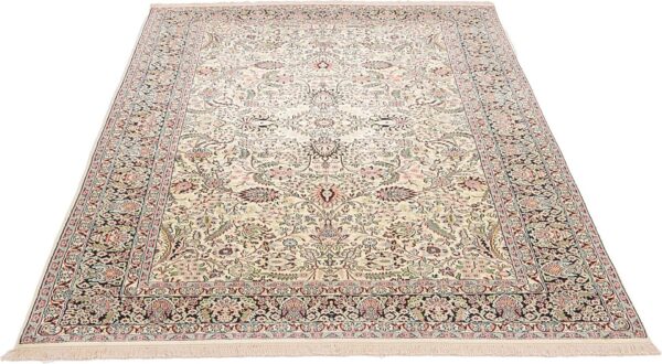 Kashmir Oriental Rug 186 × 280 cm, Silk, hand-knotted, Indian — view 3