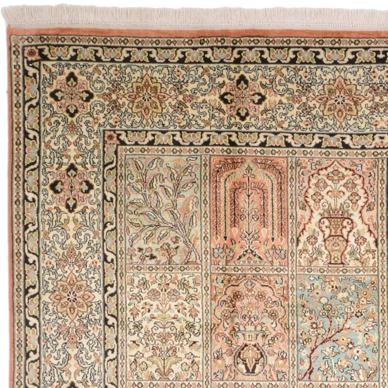 Kashmir Oriental Rug 187 × 253 cm, Silk, hand-knotted — view 6