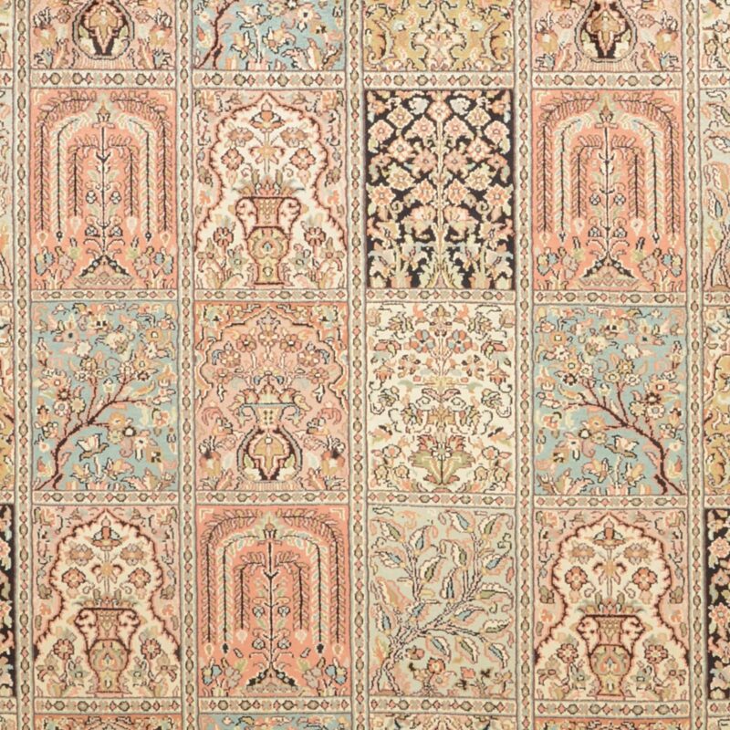 Kashmir Oriental Rug 187 × 253 cm, Silk, hand-knotted — view 5