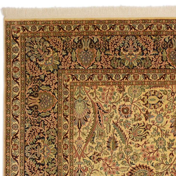 Kashmir Oriental Rug 187 × 270 cm, Silk, hand-knotted — view 6 Kashmir Oriental Rug 187 × 270 cm, Silk, hand-knotted — view 6