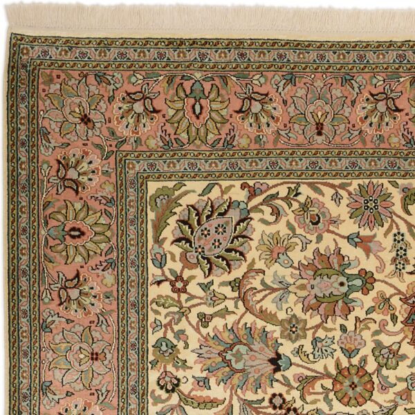Kashmir Oriental Rug 188 × 275 cm, Silk, hand-knotted, pastel — view 6