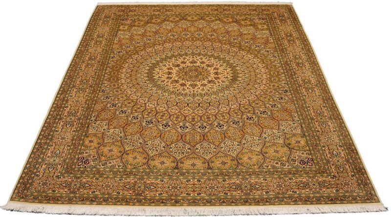 Kashmir Oriental Rug 188 × 277 cm, Silk, hand-knotted — view 2 Kashmir Oriental Rug 188 × 277 cm, Silk, hand-knotted — view 2