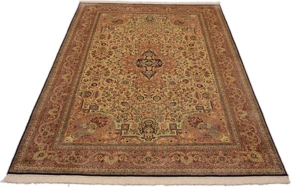 Kashmir Oriental Rug 188 × 284 cm, Silk, hand-knotted — view 2