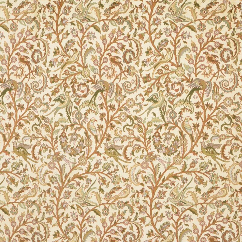 Kashmir Oriental Rug 189 × 269 cm, Silk, hand-knotted, pastel — view 5