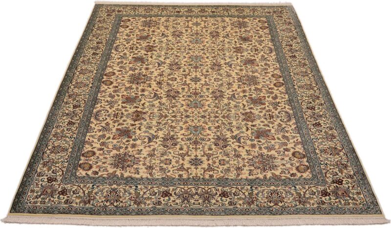 Kashmir Oriental Rug 190 × 279 cm, Silk, hand-knotted — view 2