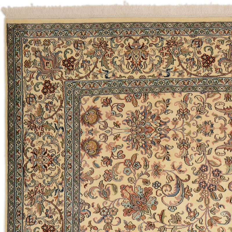 Kashmir Oriental Rug 190 × 279 cm, Silk, hand-knotted — view 6