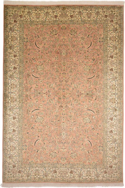 Kashmir Oriental Rug 190 × 281 cm, Silk, hand-knotted